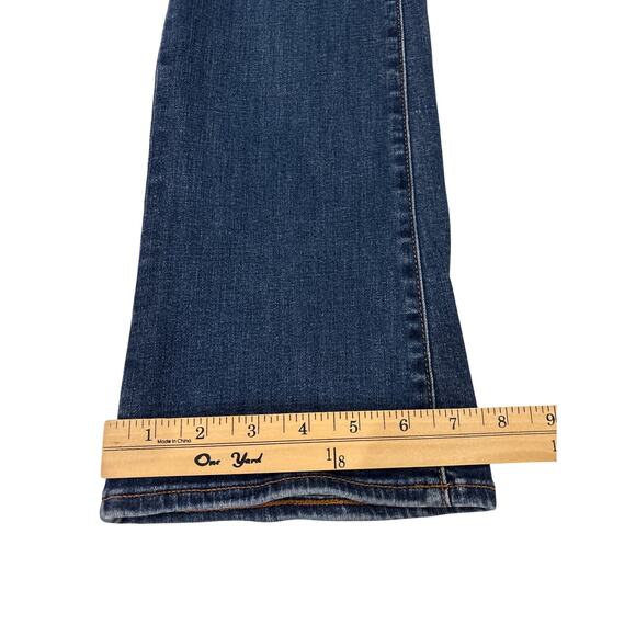 American Eagle Jeans Women 8 Short Blue High Rise Skinny Kick Stretch Distressed - Picture 10 of 10